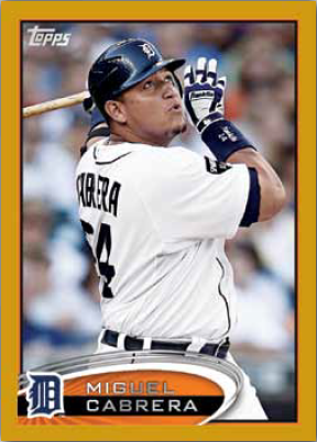 2012 Topps Miguel Cabrera baseball card