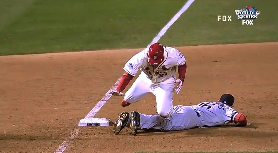 Runner obstruction to end Game 3 of the 2013 World Series