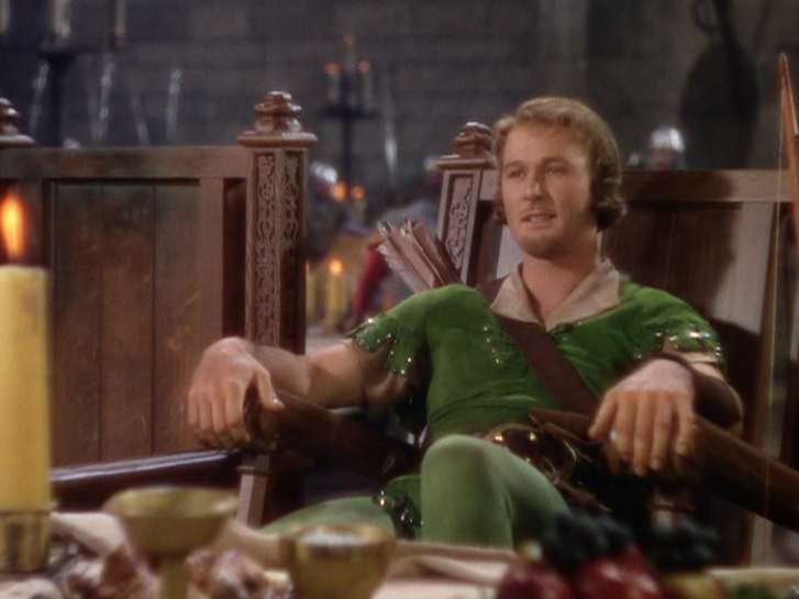 Errol Flynn as Robin Hood