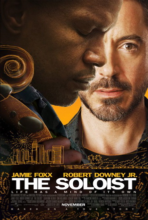Poster for "The Soloist," starring Robert Downey, Jr.