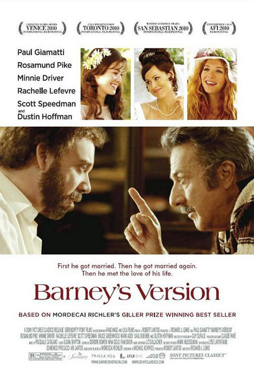 U.S. movie poster for "Barney's Version" (2011)