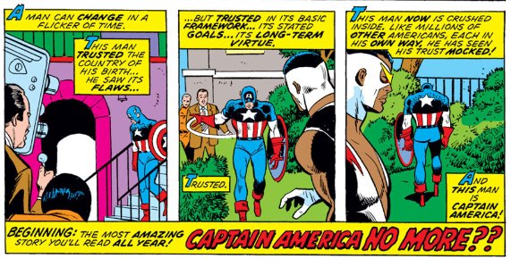 last panel from Captain America #175