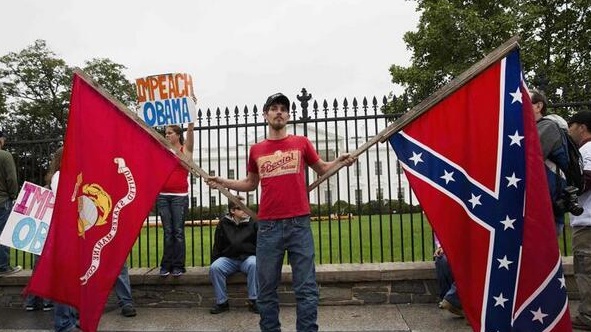 Confederate flag at the White House