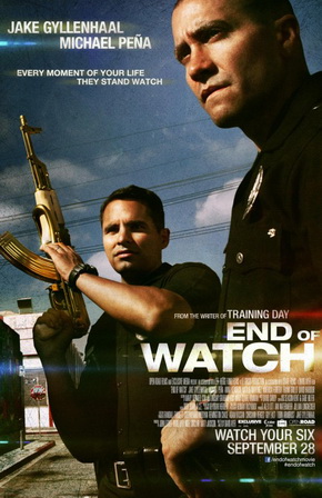 Poster for "End of Watch" (2012), written and directed by David Ayer