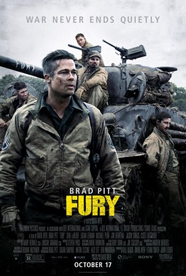Fury, starring Brad Pitt