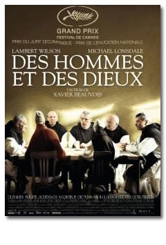Poster for "Of Gods and Men": "Des hommes et des dieux" (2010)