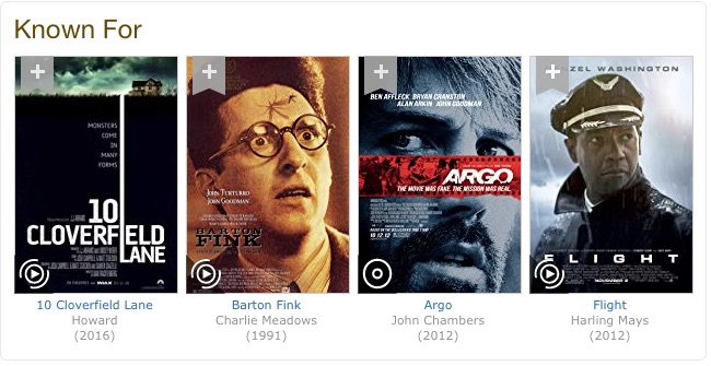 John Goodman known for IMDb