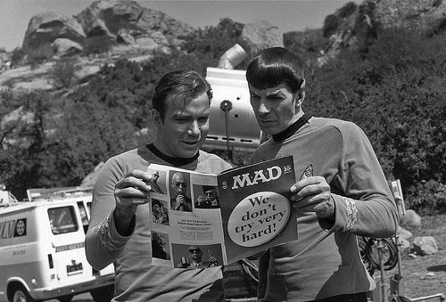 Capt. Kirk, Mr. Spock, and Mad Magazine