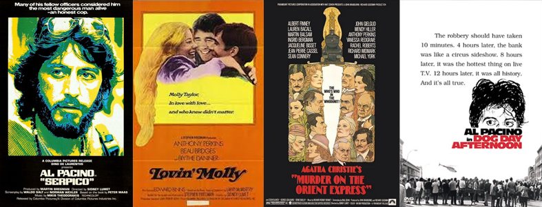Four of Sidney Lumet's films — three of which are great.