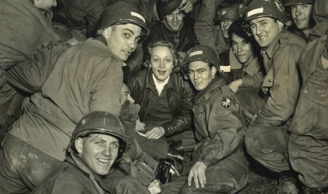 Marlene Dietrich during WWII