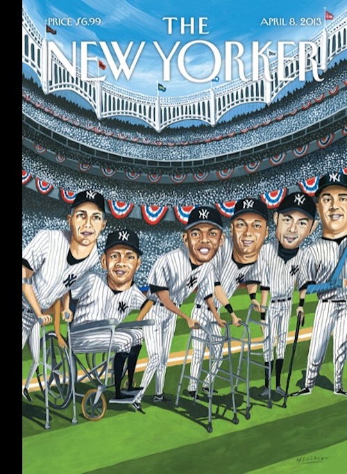 New Yorker cover: Old Yankees