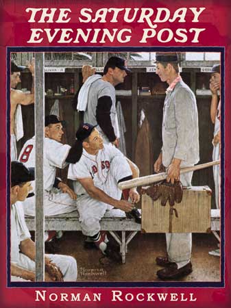 Norman Rockwell's "The Rookie," with Frank Sullivan