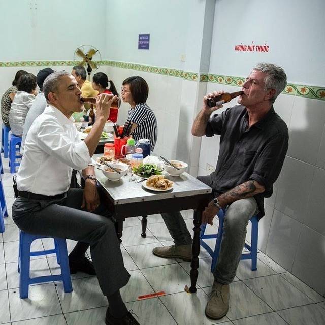 Obama Bourdain bun cha Hanoi
