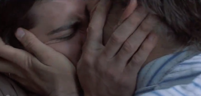 The desperate kiss from "Brokeback Mountain"