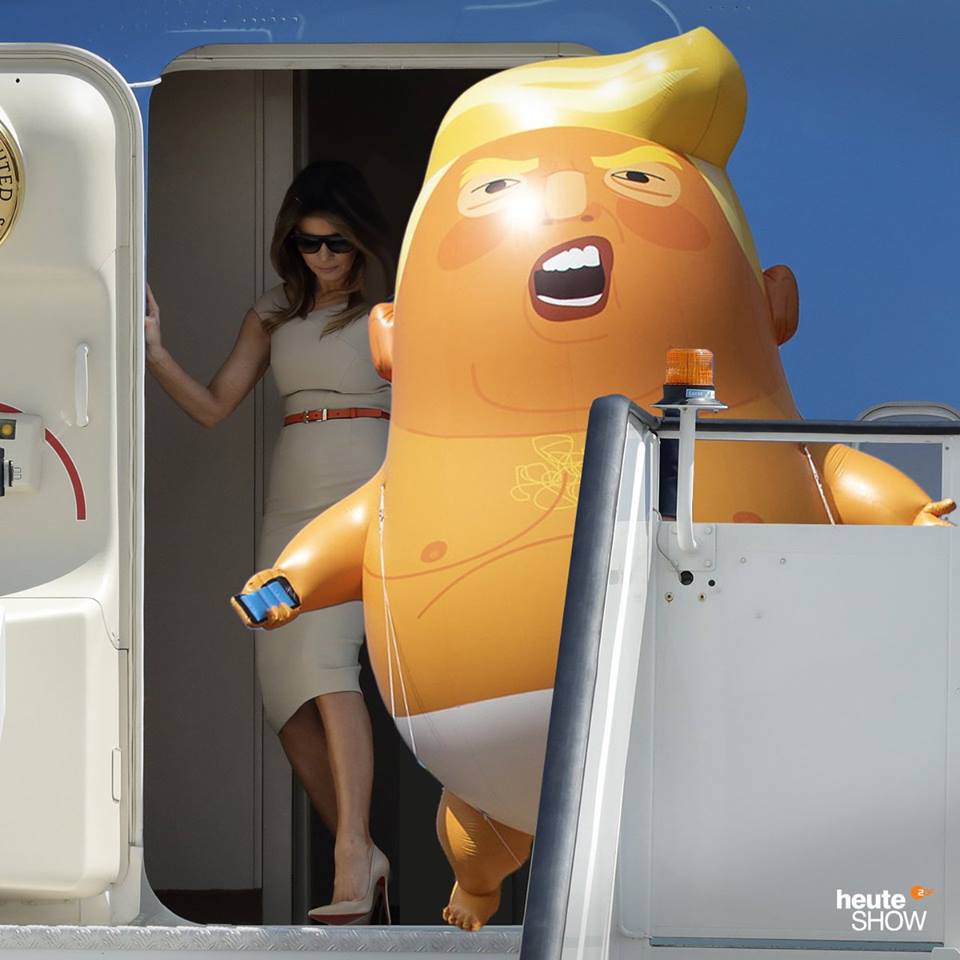Trump balloon baby