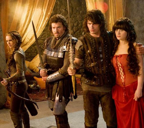 A publicity shot from "Your Highness," starring Danny McBride, James Franco and (gulp) Natalie Portman
