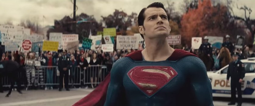 Superman in Batman v. Superman trailer