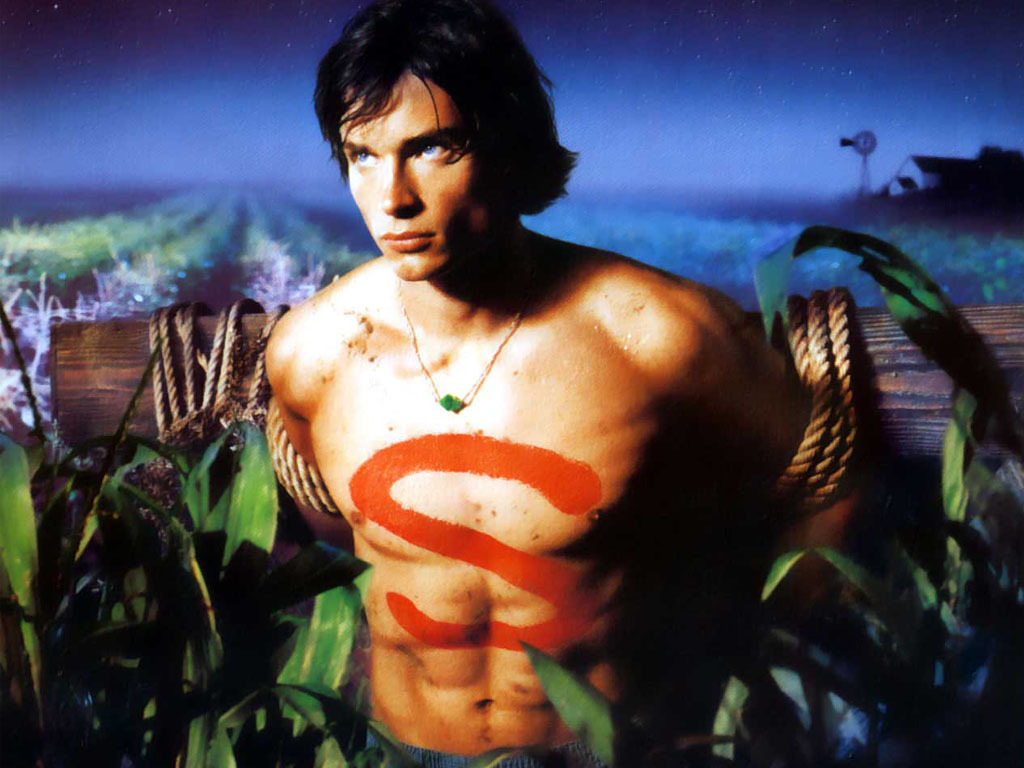 Tom Welling as Clark in the premiere episode of "Smallville," 2001