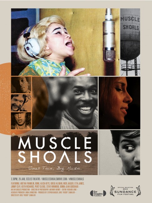 Early poster for the documentary "Muscle Shoals" (2013)