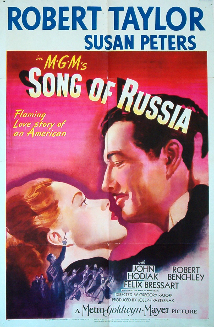 Poster for the films "Song of Russia" and "The Red Menace"