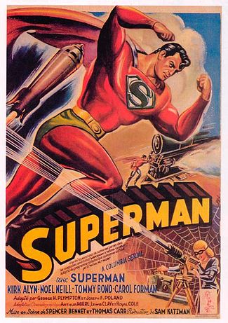 Superman 1948 serial poster Kirk Alyn